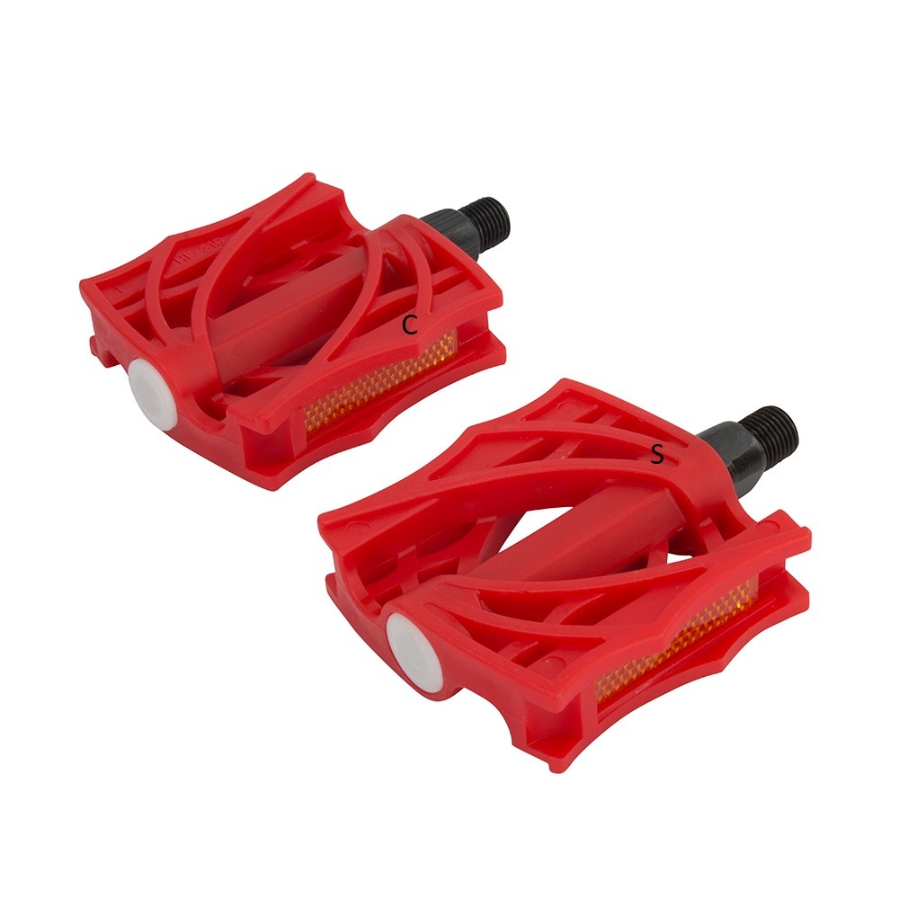 Spider Kids Boy Bike Bicycle Grips and Heart Pedals Bundle Red