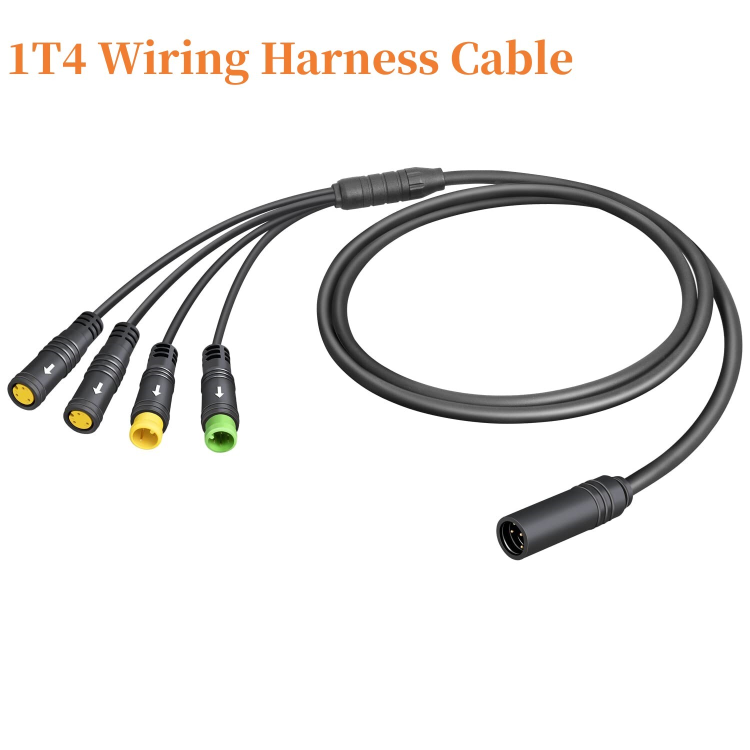 Ebike EB-BUS 1T4 Wiring Harness Cable for BAFANG BBS01 BBS02 BBSHD Mid Motor Kit