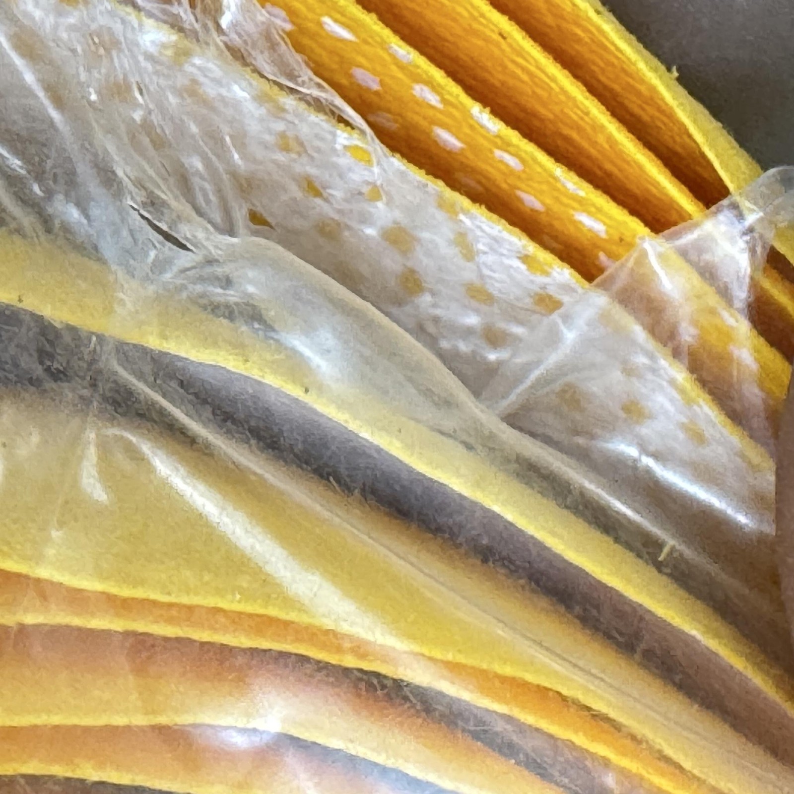 Vintage Pelten Shade Handlebar Tape Yellow Foam Bar Wrap Ends Italy Road Bike