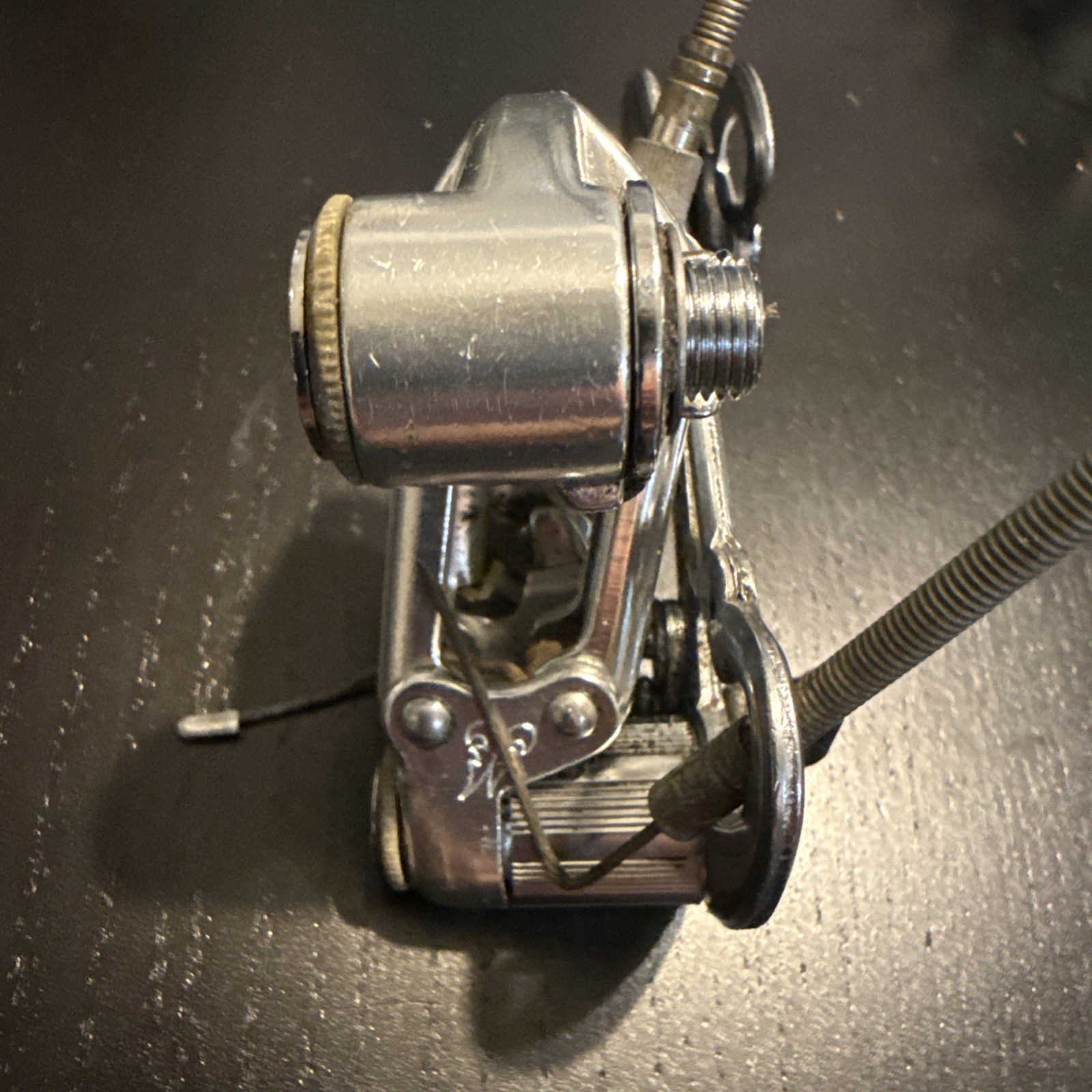 Vintage Shimano 600 Arabesque 6 Speed Derailleur Long Cage With Springy Housing