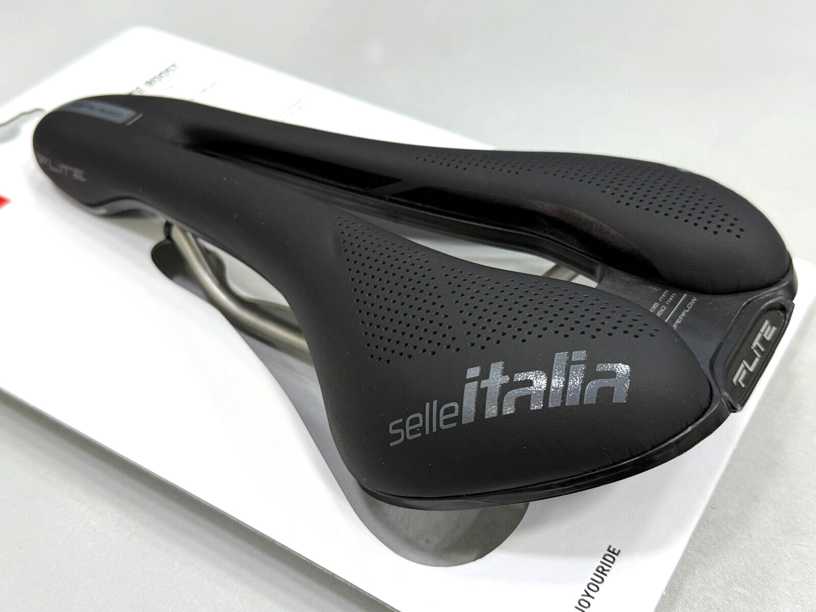 Selle Italia Flite Boost Gravel Ti316 Superflow S3 135x250mm Saddle Black