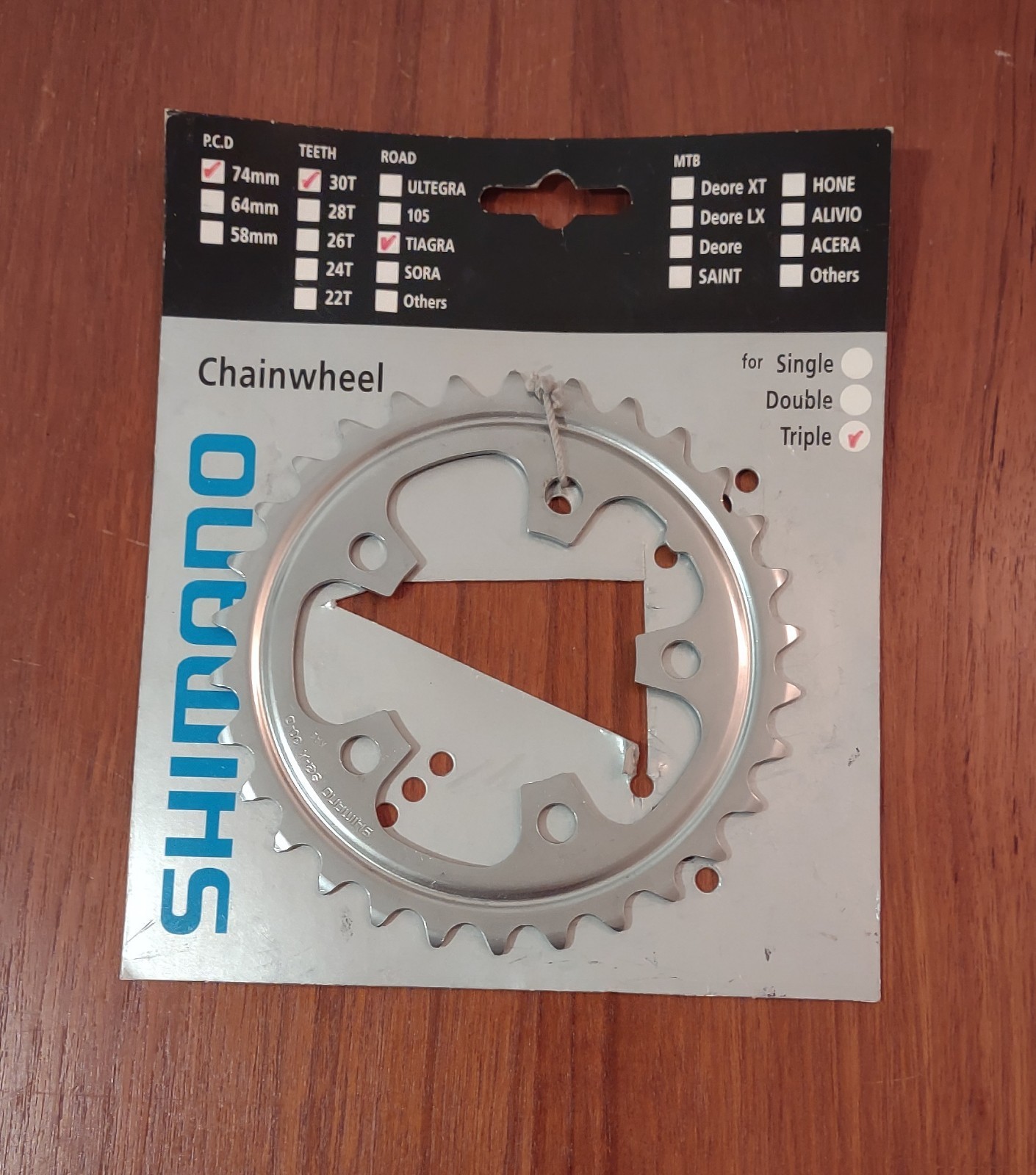 Vintage Bike Shimano Chainring 4503 30 Tooth 74 mm NOS