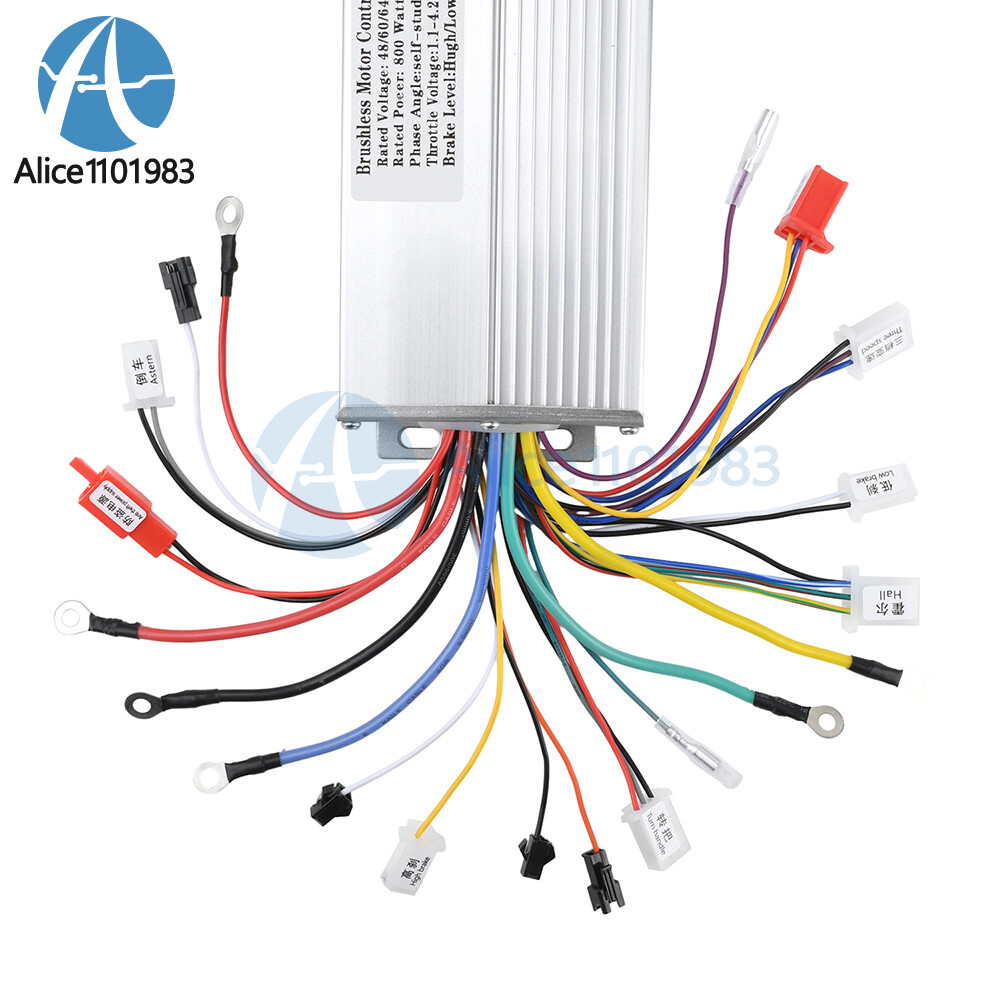 48V 60V 64V 35A 800W Intelligent Brushless Motor Controller For Electric Bicycle