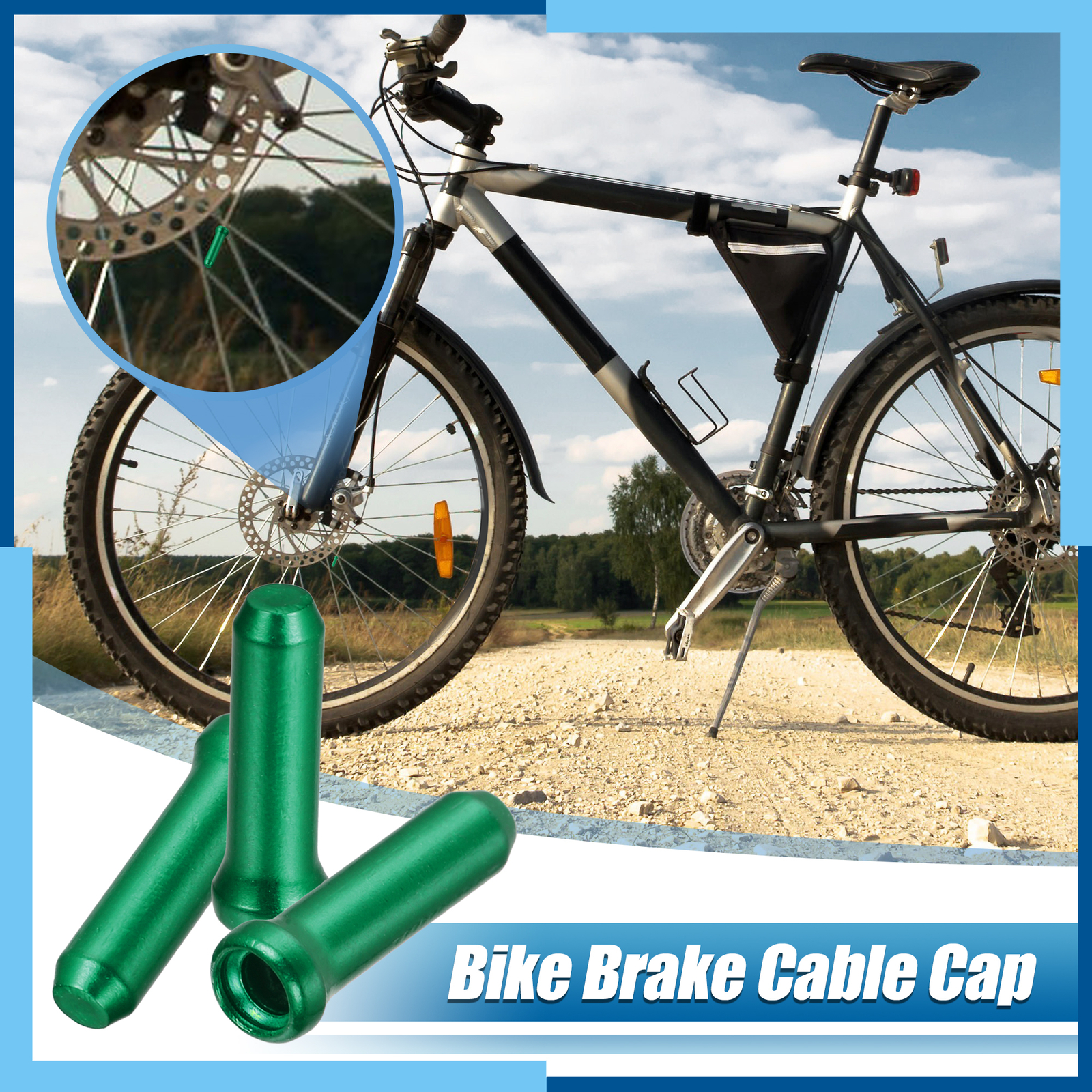 Universal Pack (50) Bike Brake Cable Cap Bicycle Cable Cap End Tips Crimps