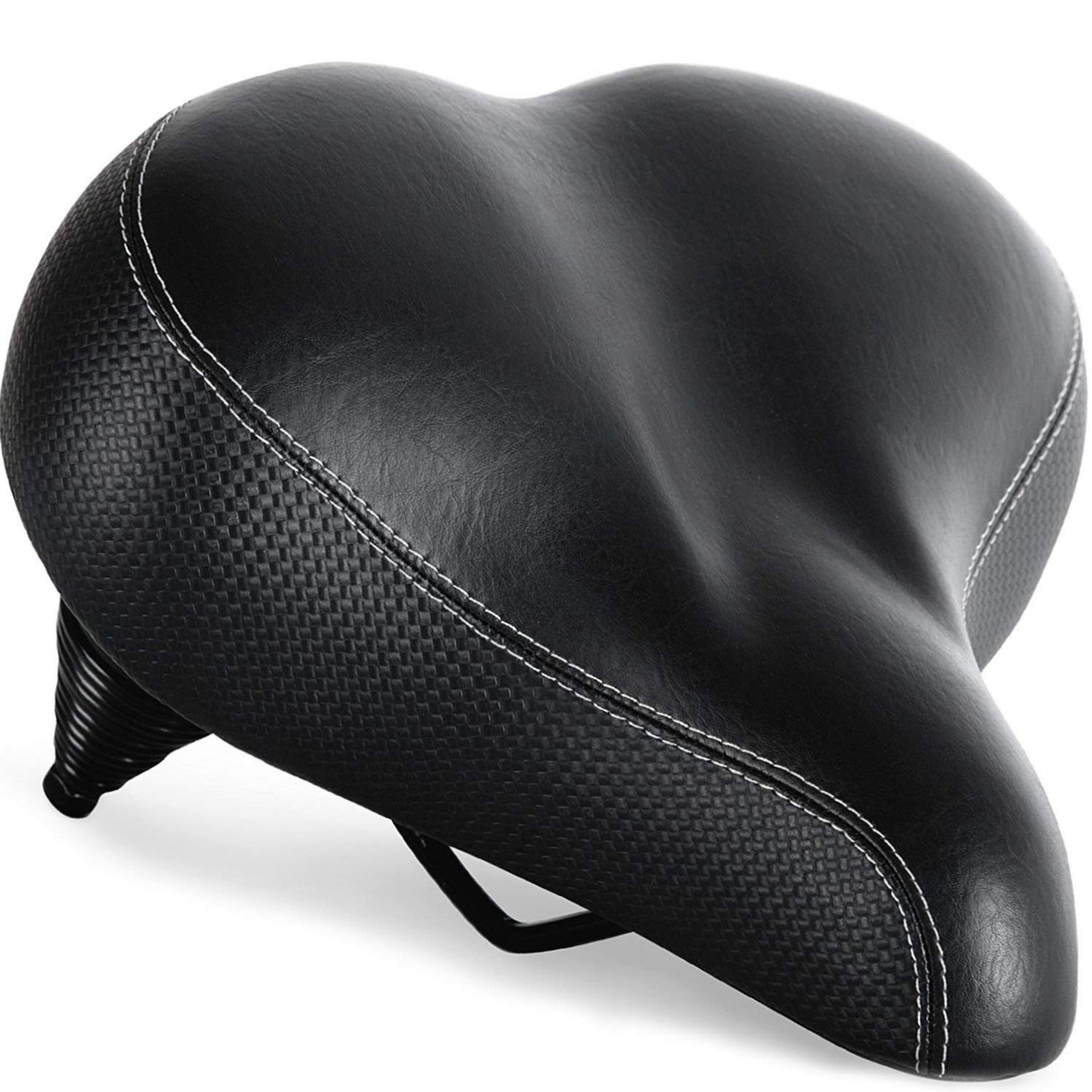 Bikeroo Extra Wide Bike Seat Comfortable Replacement Saddle for All Riders