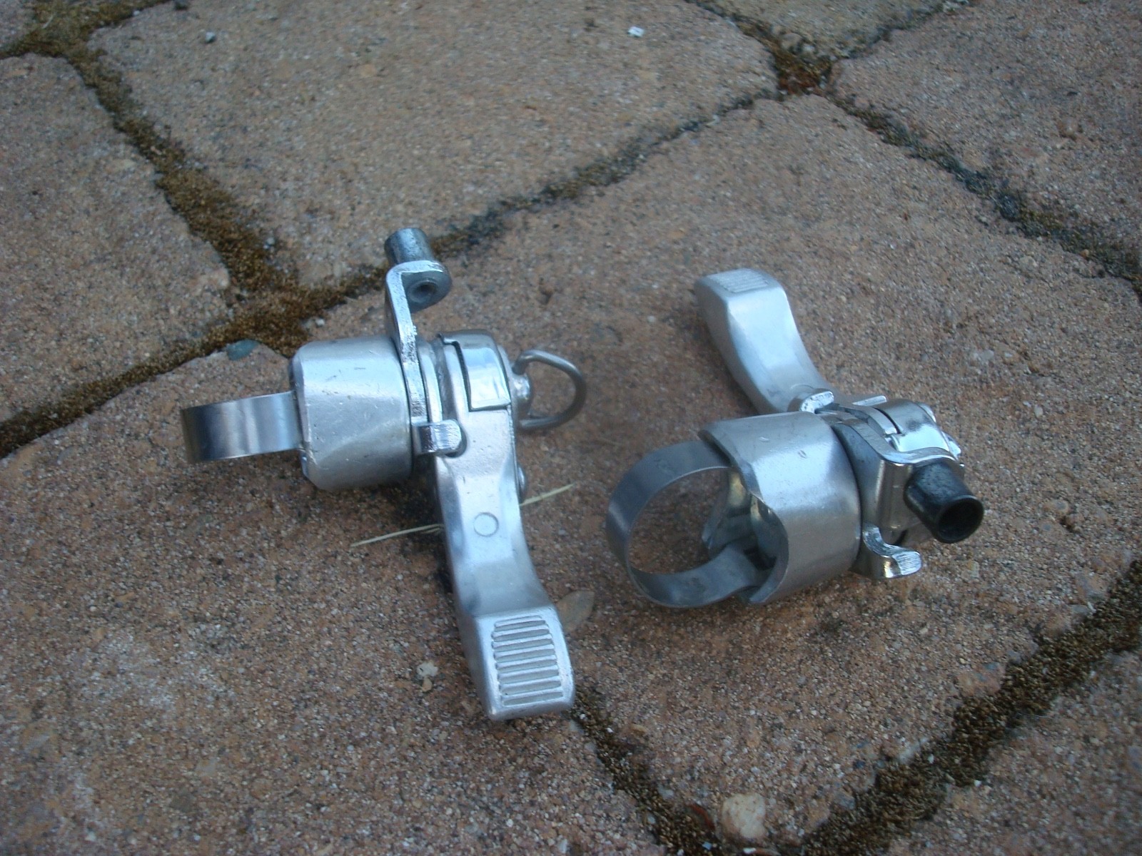 Vintage SunTour Power Thumb Shifter Set Adjustable Clamp 1980s MTB Bike Friction