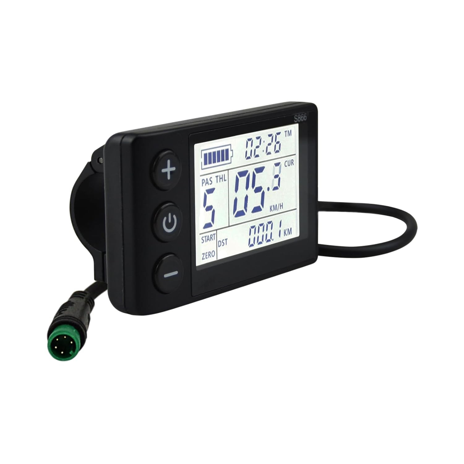 S866 Electric Bicycle LCD Display Meter, 24V 36V 48V Ebike LCD Display Control P