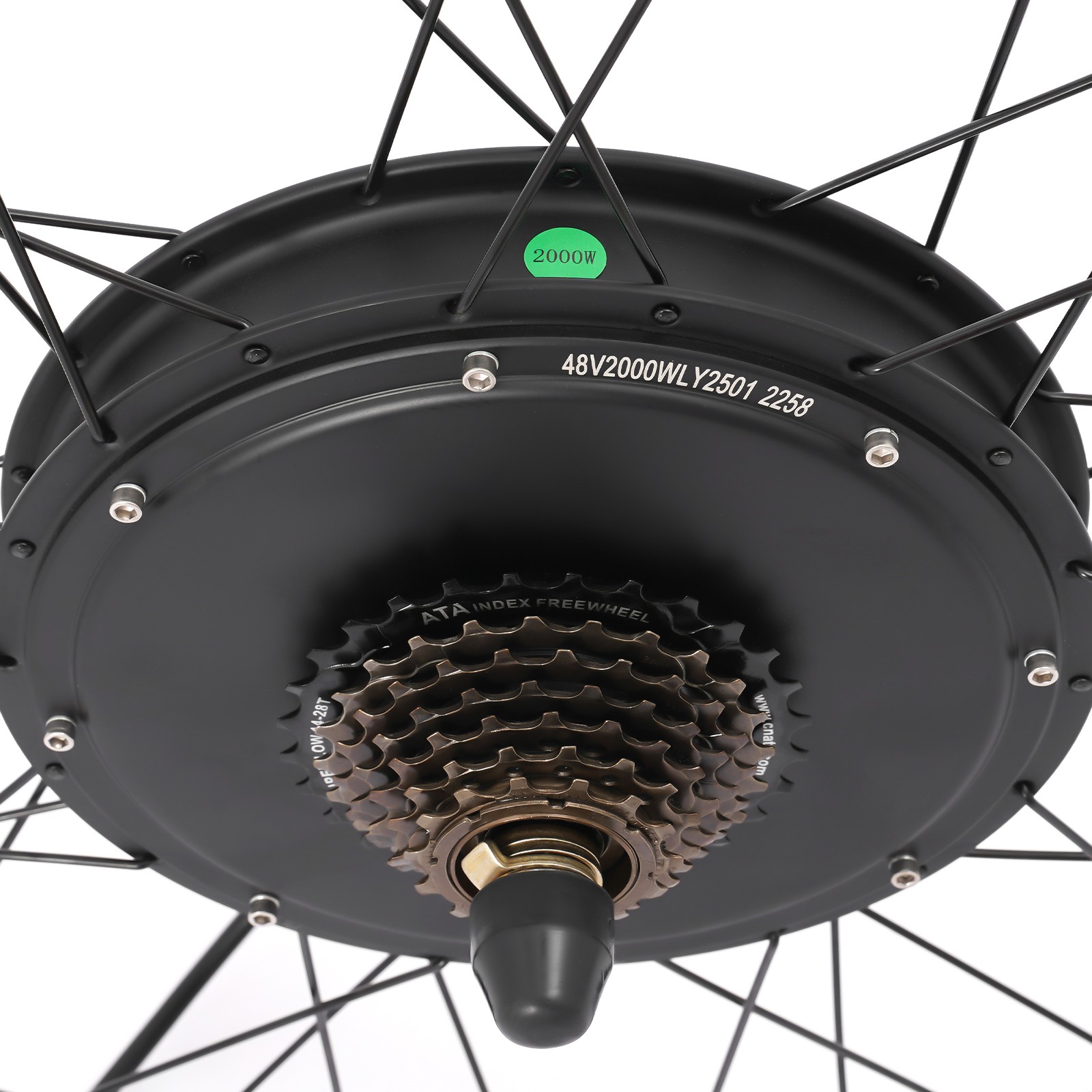 48V 2000W E-Bike Conversion Kit Rear Wheel 27.5 Inch LCD Display 330LBS 43.5MPH