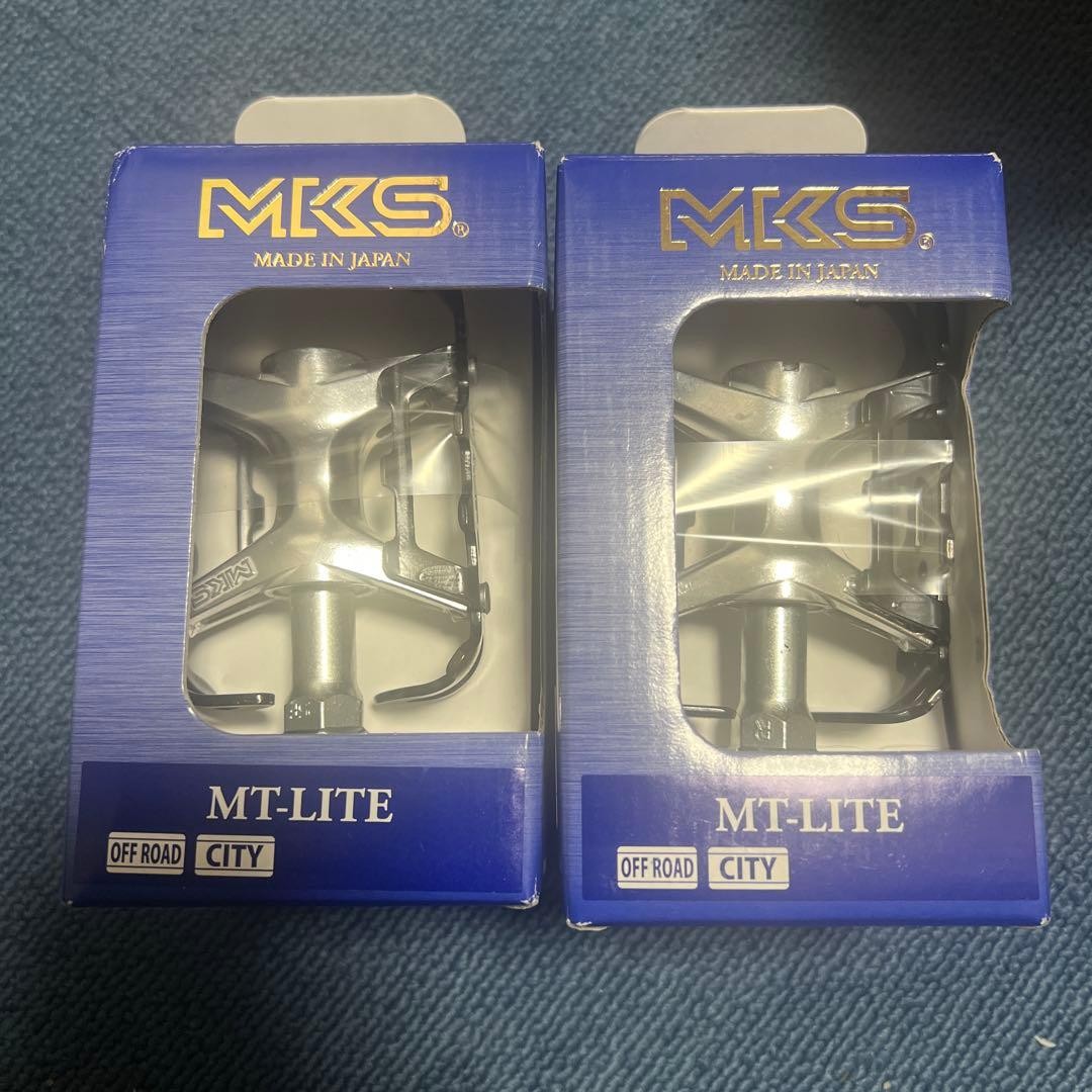 MKS MTLITE Flat Pedal Silver