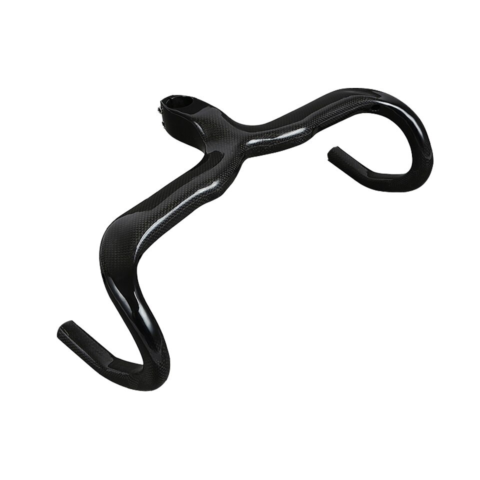 400/420/440mm Carbon Fiber Bicycle Integrated Handlebars Road Bike Drop Bar