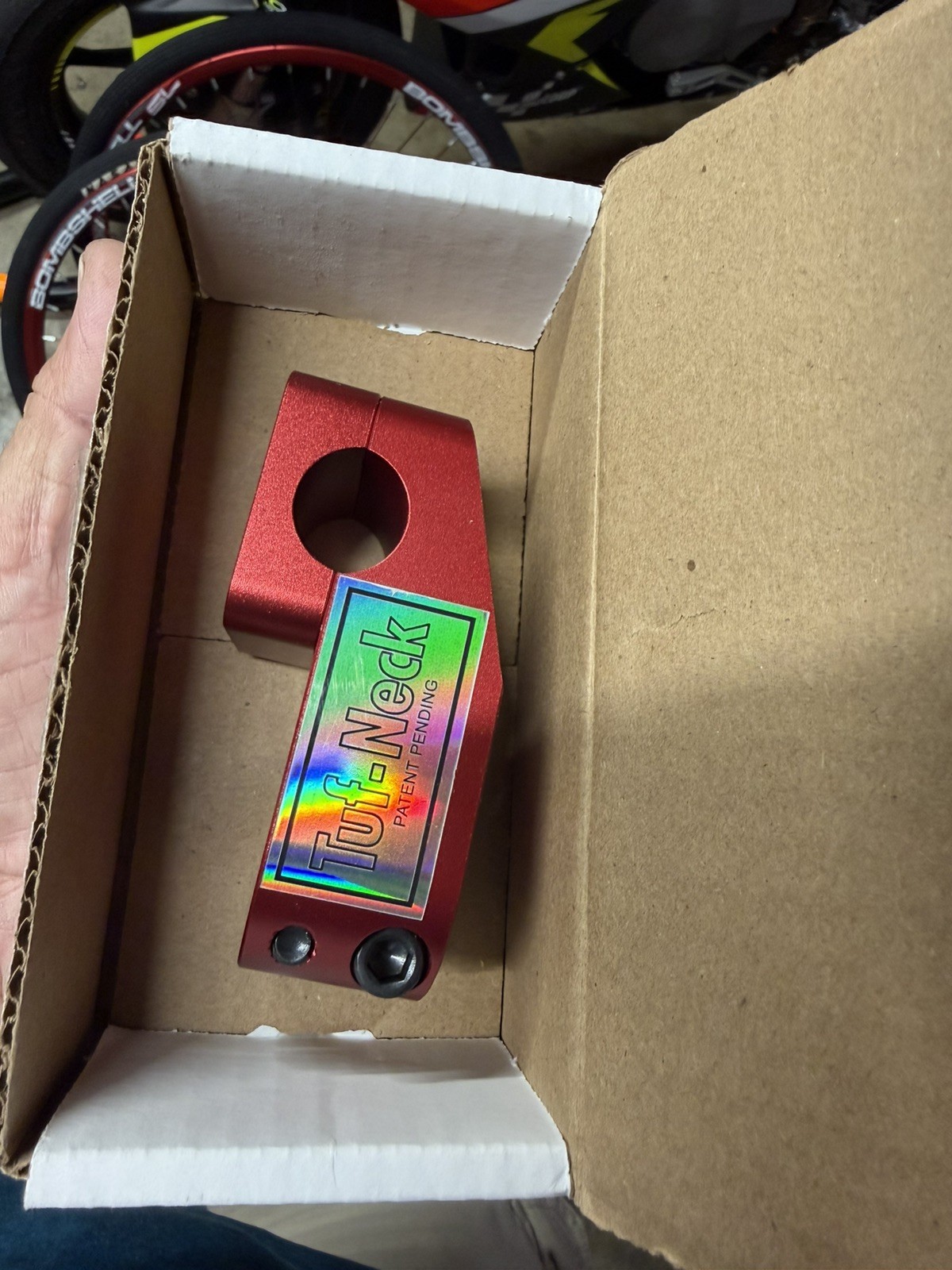 Tuf-Neck Drunken Tiger BMX Stem 1-1/8 Threadless Top Load 50mm Red