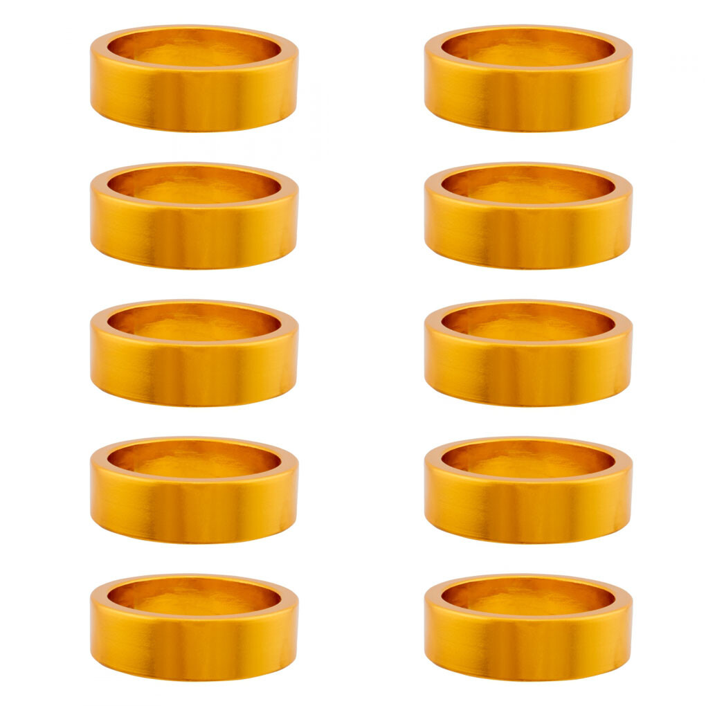 Origin8 Alloy Headset Spacers 1-1/8in x 10mm Spacer Gold