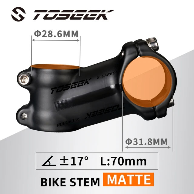 Bicycle Stem 31.8mm MTB Road Bike Handlebar Stem Angle 6/17Degrees 60-120mm