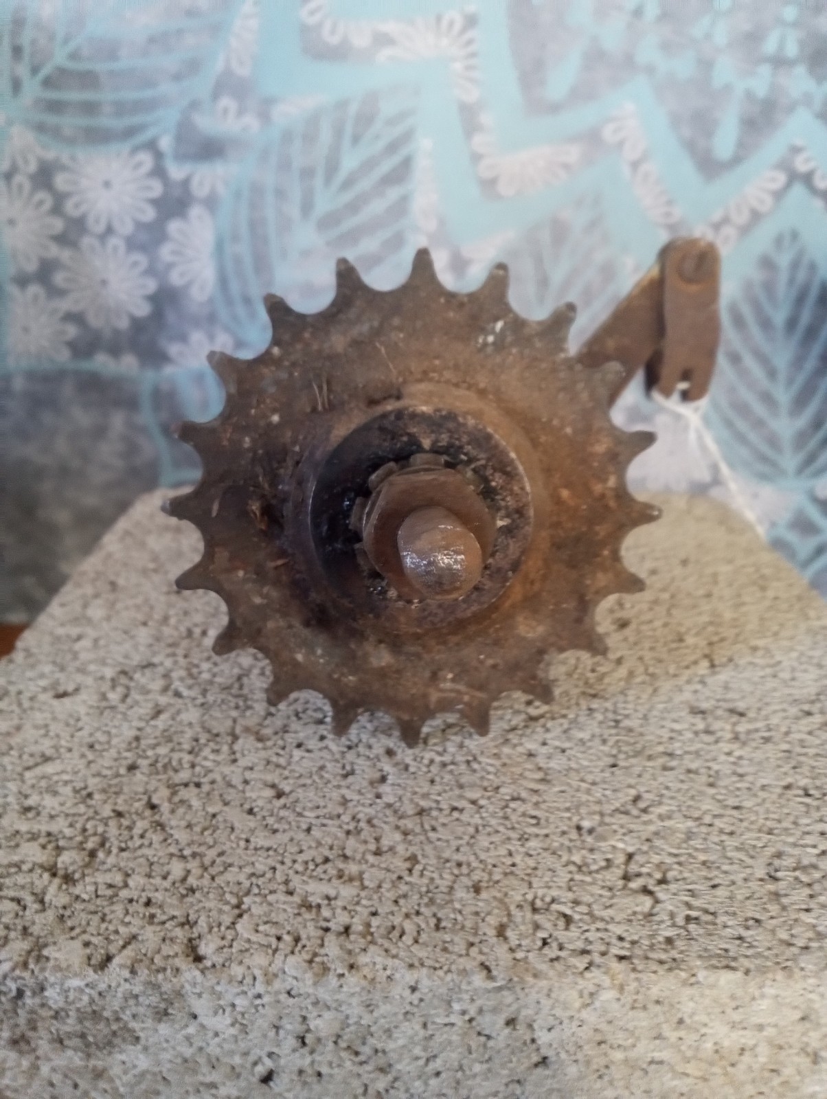 Vintage Rear Coaster Brake Hub 1-Speed Steel Nut Mount w/ Sprocket