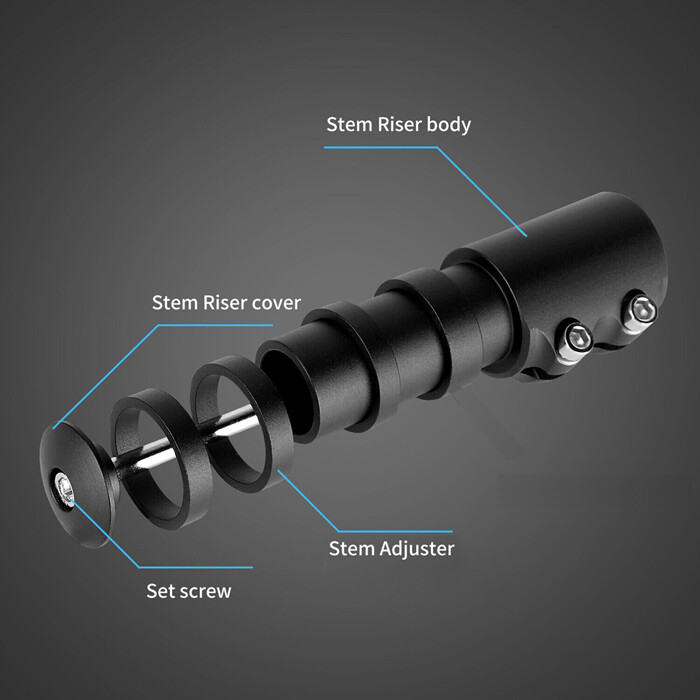 Accessories Fork Stem Extender Alloy Mountain Bike Cycling Cover MTB Parts Riser