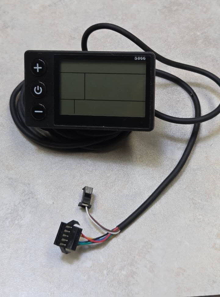 S866 LCD 36v SM 5+2pin display match Jrahk 36v / 48v /60v controller