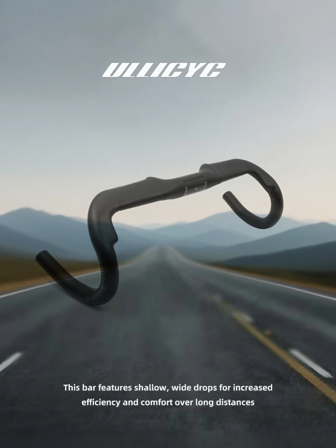 Carbon Gravel Road Bike Handlebar Half Internal Cable 31.8mm Clamp 340-400mm