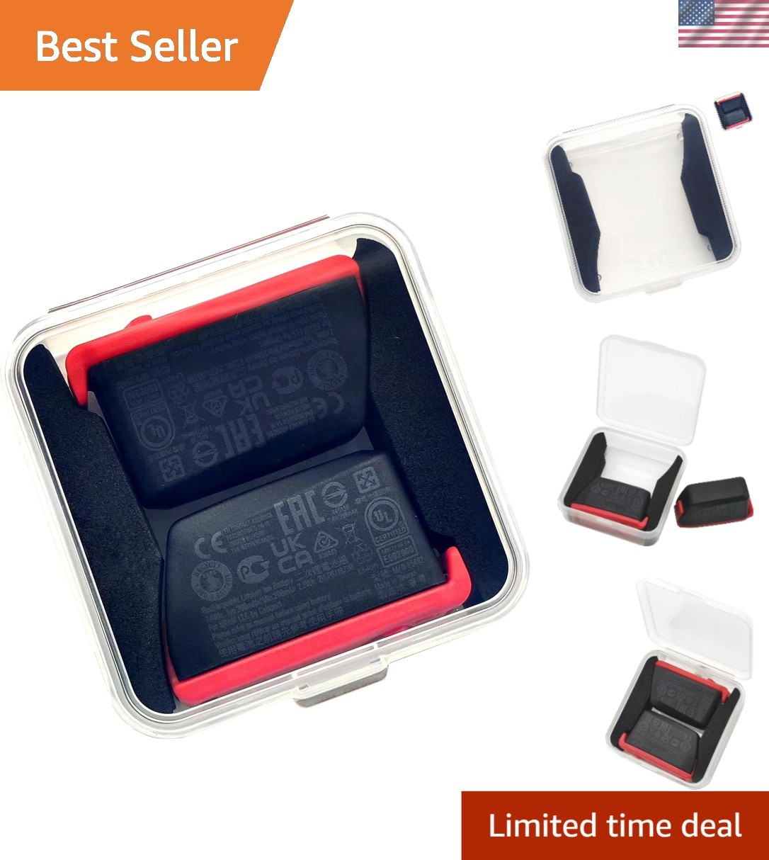 Modern Transparent Battery Storage Box for SRAM AXS eTap | 2-Compartment Design