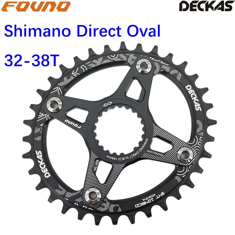 Chainring for Shimano Direct Mount 9-12s Oval Round Narrow Wide 32-38T Sprocket