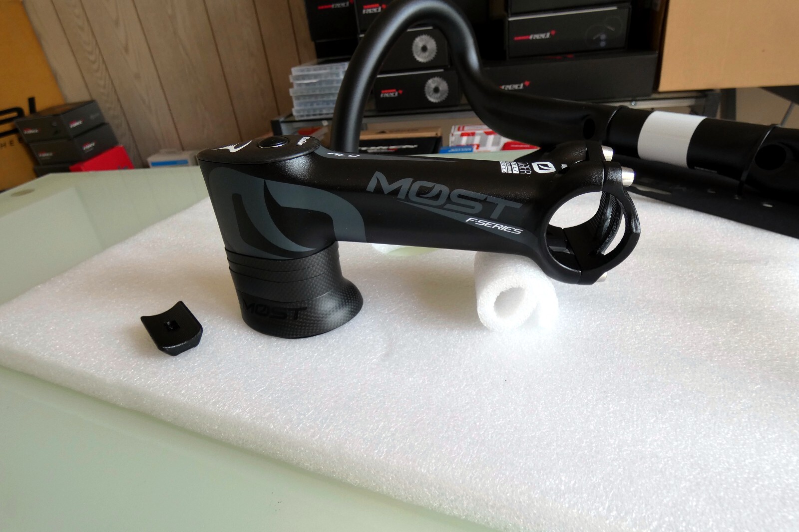 MOST Jaguar XA TiCR 42cm Tiger Alu Aero 120mm Pinarello DOGMA Carbon Spacer Kit