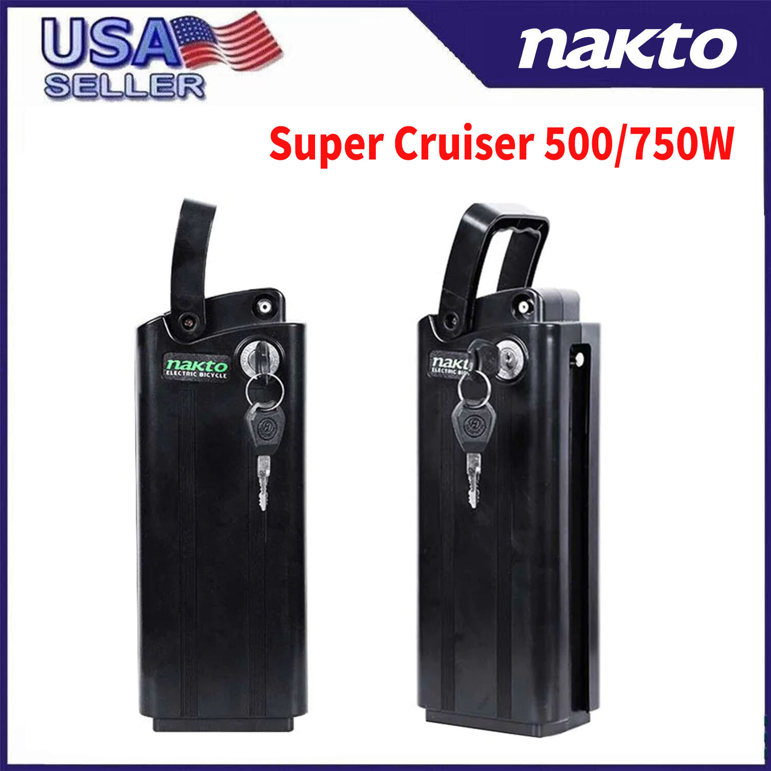 Electric Bike Battery For NAKTO Ebike 48V Super Cruiser 500/750W