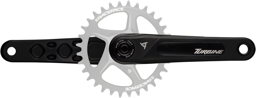 Race Face Turbine MTB Mountain Bike 1x Crank Arms 136mm Spindle x 170mm Black