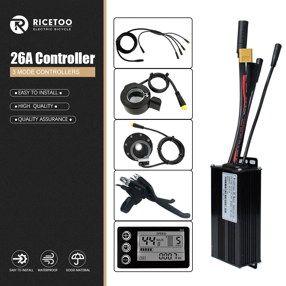 E-Bike 3 Mode Controller Motor Brushless Controller 250W-1000W with LCD Display