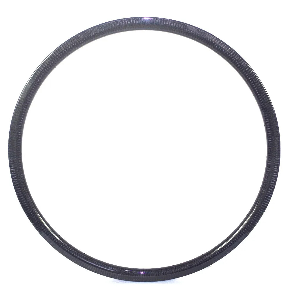 700C Tubeless Disc Brake Carbon Cyclocross Road Bicycle Rims Matte/Glossy Finish