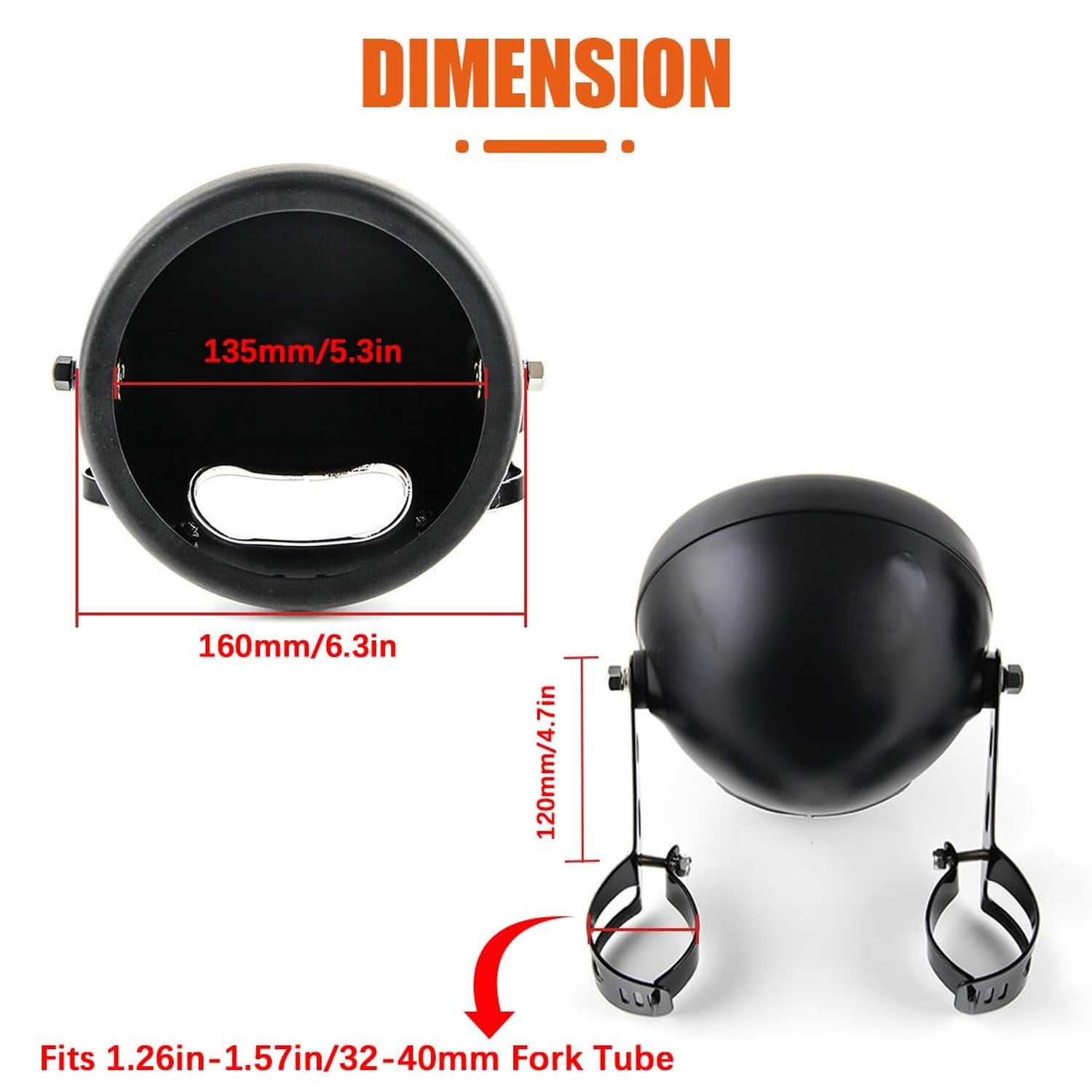 SKTYANTS 5 3/4″ 5.75 Inch Motorcycle Headlights Housing Bucket Headlight Moun…