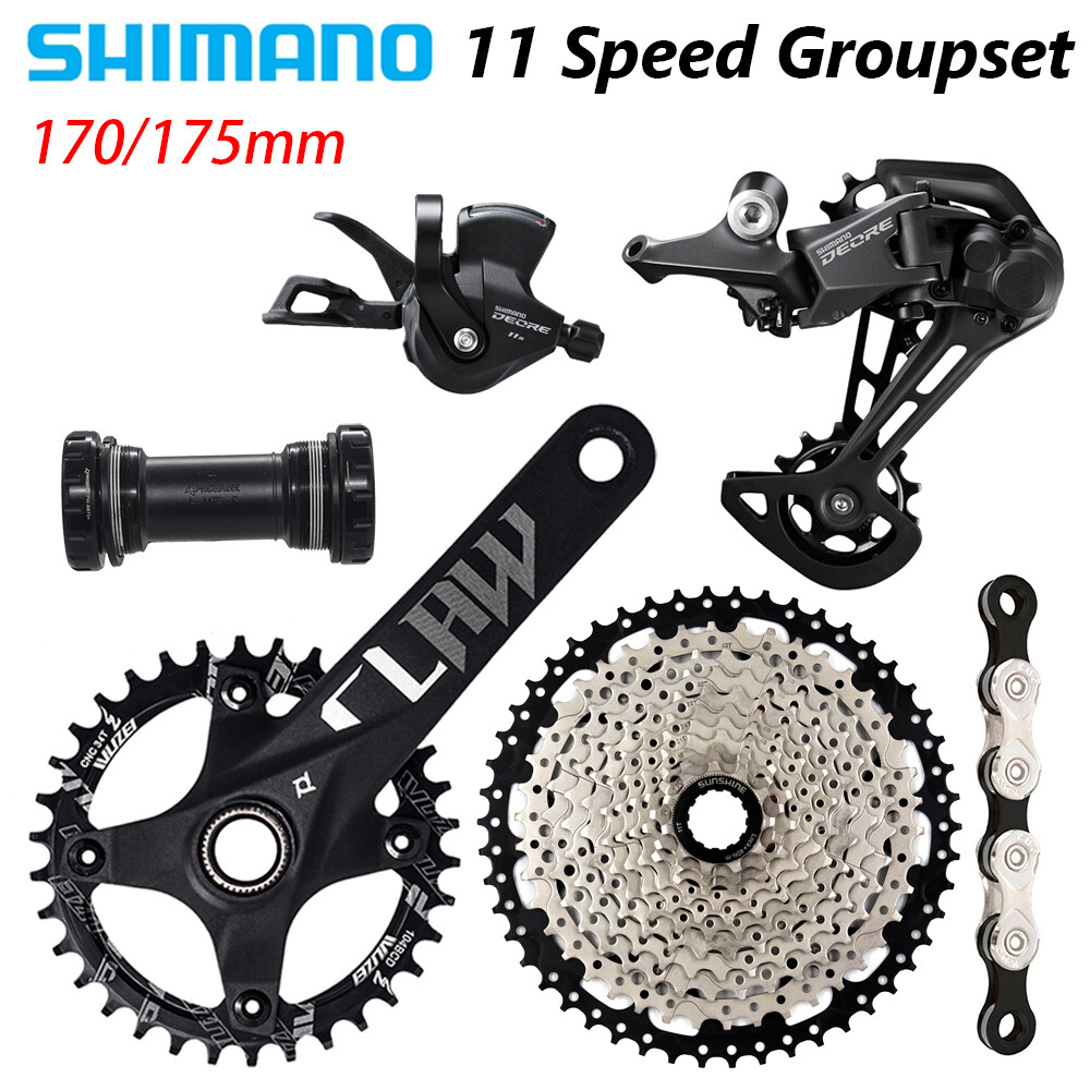 SHIMANO Deore M5100 1×11 Speed MTB Groupset 170MM/175MM 11-46/50/52T KMC Chain