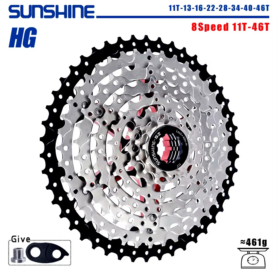SUNSHINE Bicycle Cassette 8/9/10/11/12Speed Freewheel HG Structure Sprocket 32/3