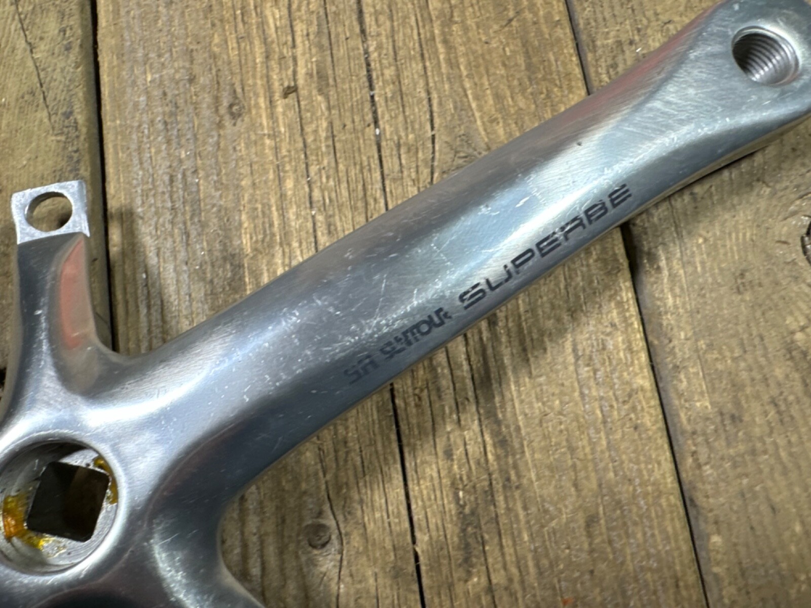 Suntour Superbe 130 mm + 74 mm BCD 170 mm Arms USED Drive Side Only France