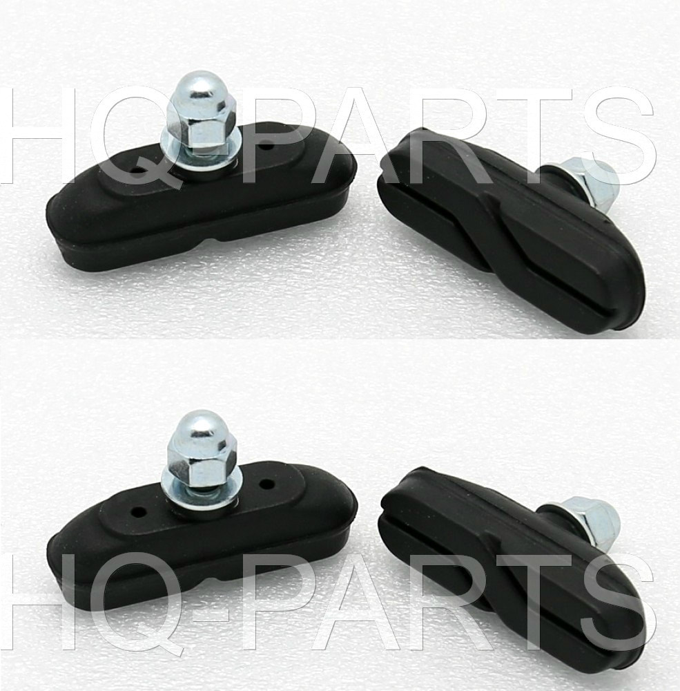 4 Pcs BICYCLE BIKE RAINY WEATHER PROOF BRAKE PAD SHOES NEW 50MM