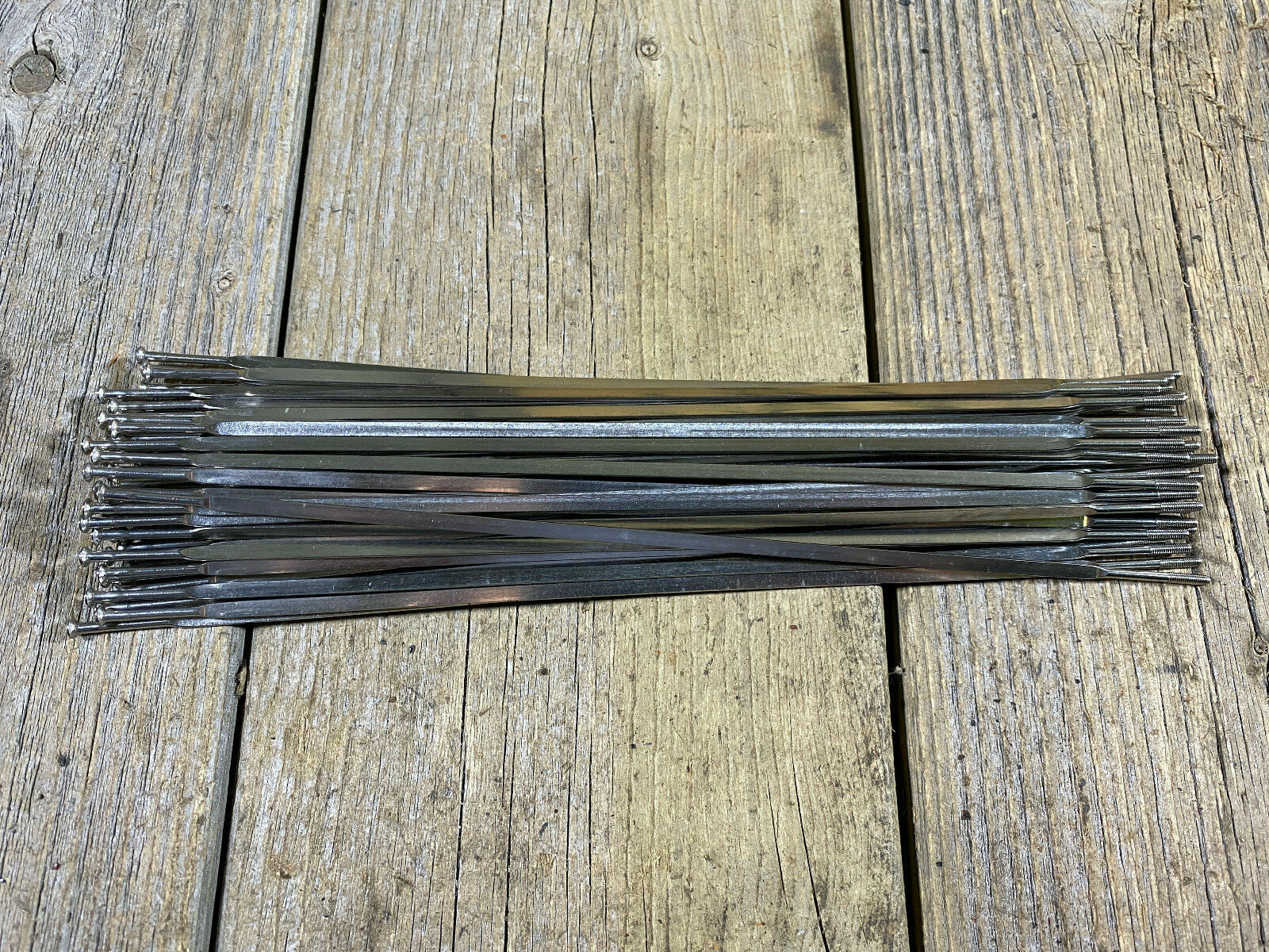 PILLAR 1.8 x 231MM SILVER SPOKES STRAIGHT BLADED – QTY 48 – WHEEL BUILDING