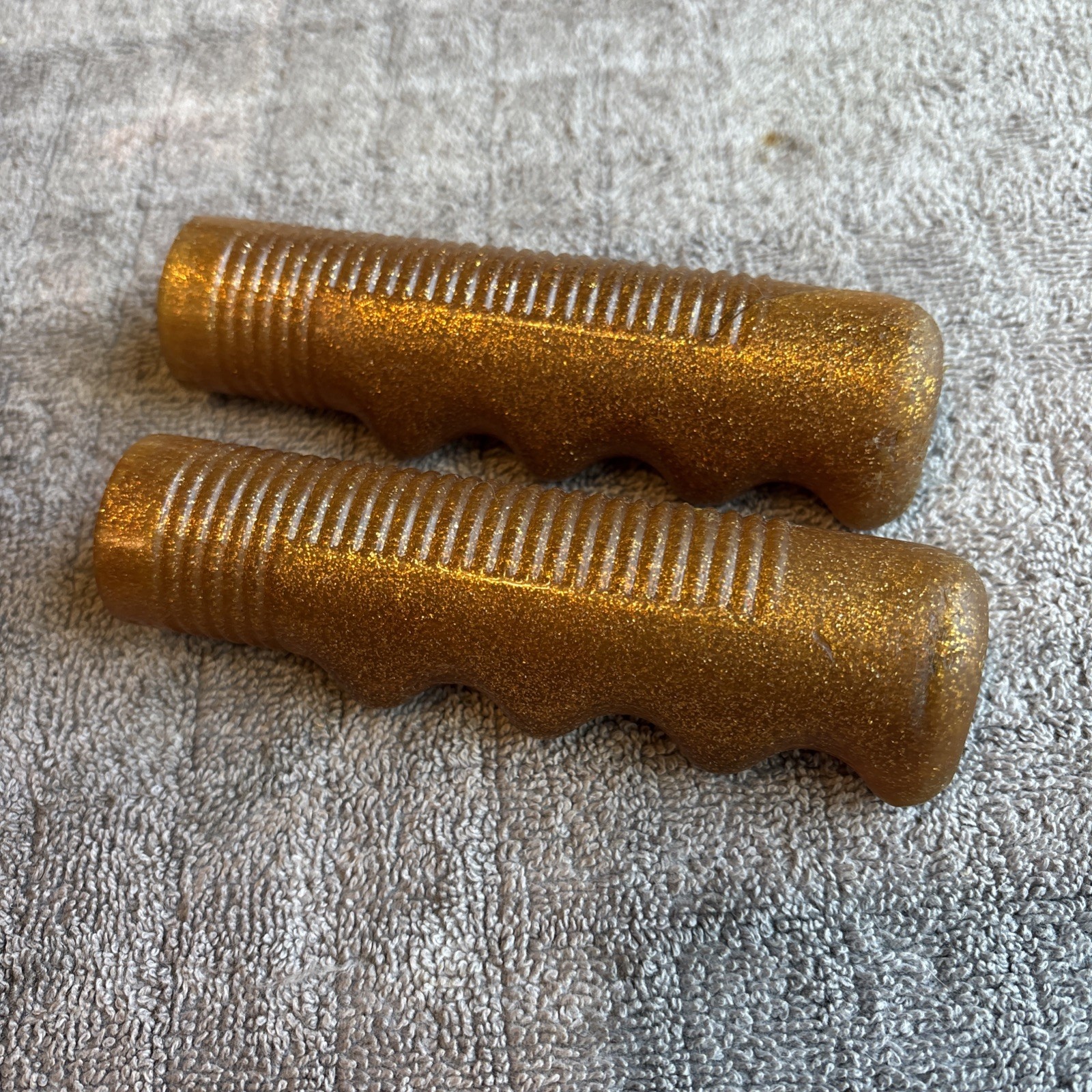 Gold Bicycle Hand Grips 4 5/8” – Huffy Murray Muscle Bike 1970’s