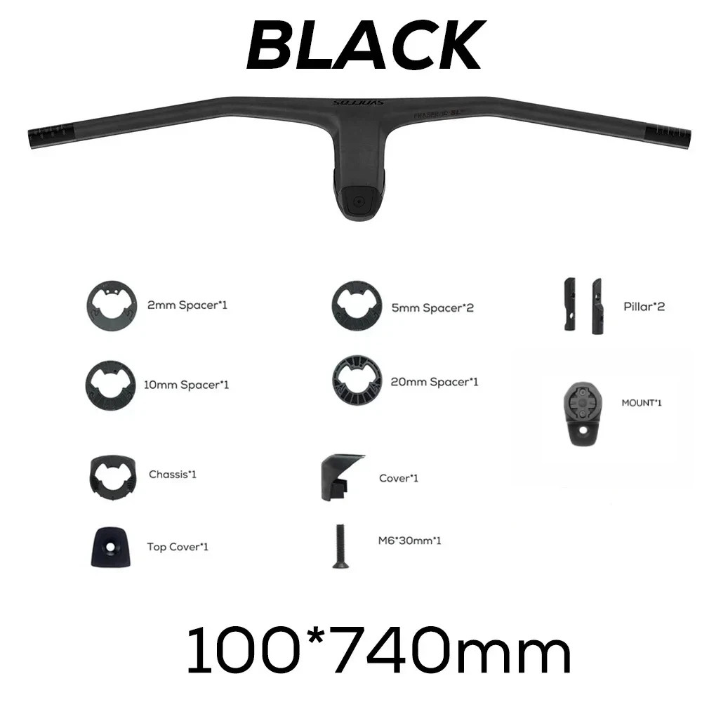 SYNCROS -20 Degrees Carbon Fibre Integrated Mountain Bicycle Handlebar 740MM
