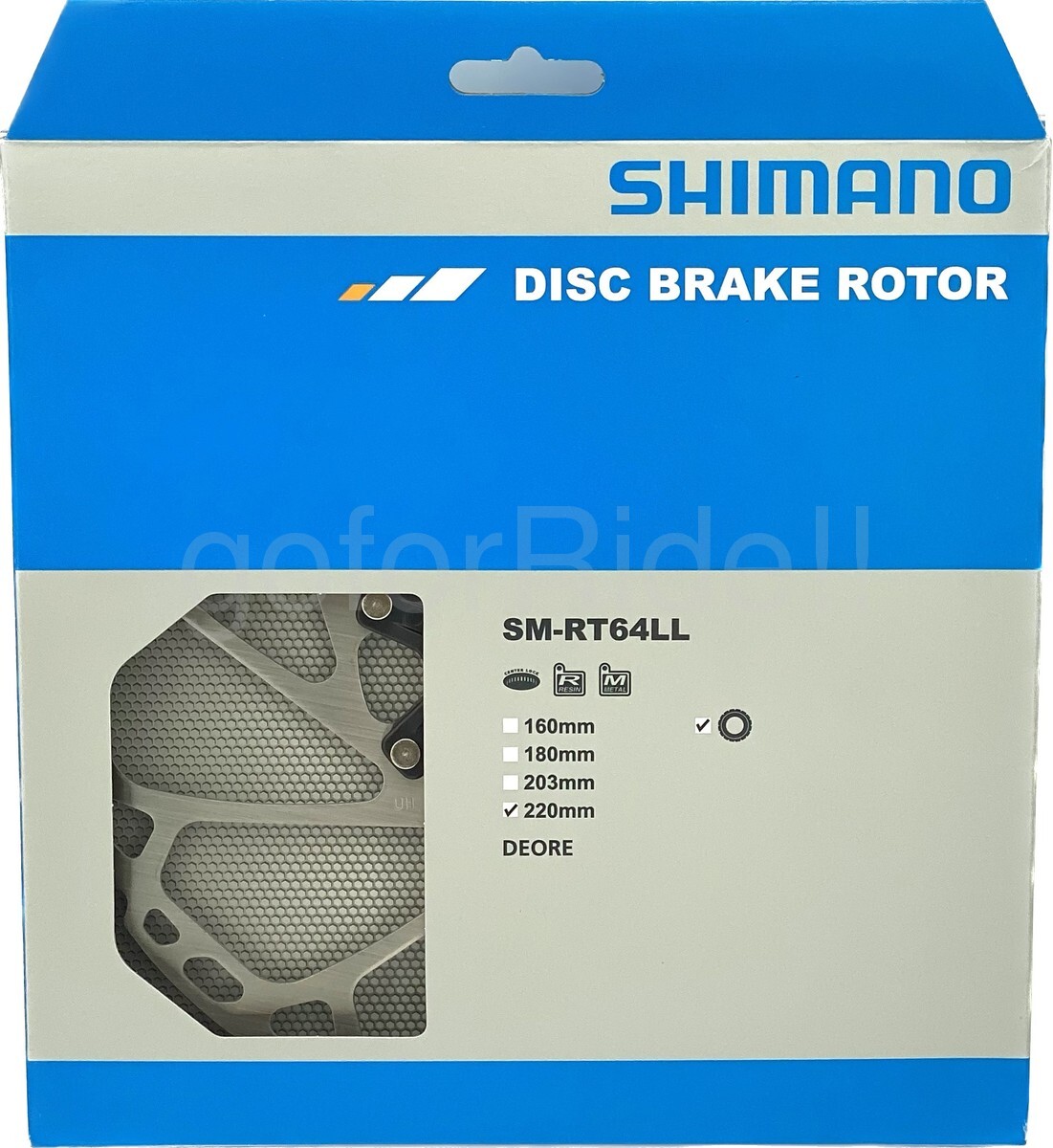 NEW Shimano SM-RT64-LL Disc Brake Rotor with External Lockring – 220mm, Center