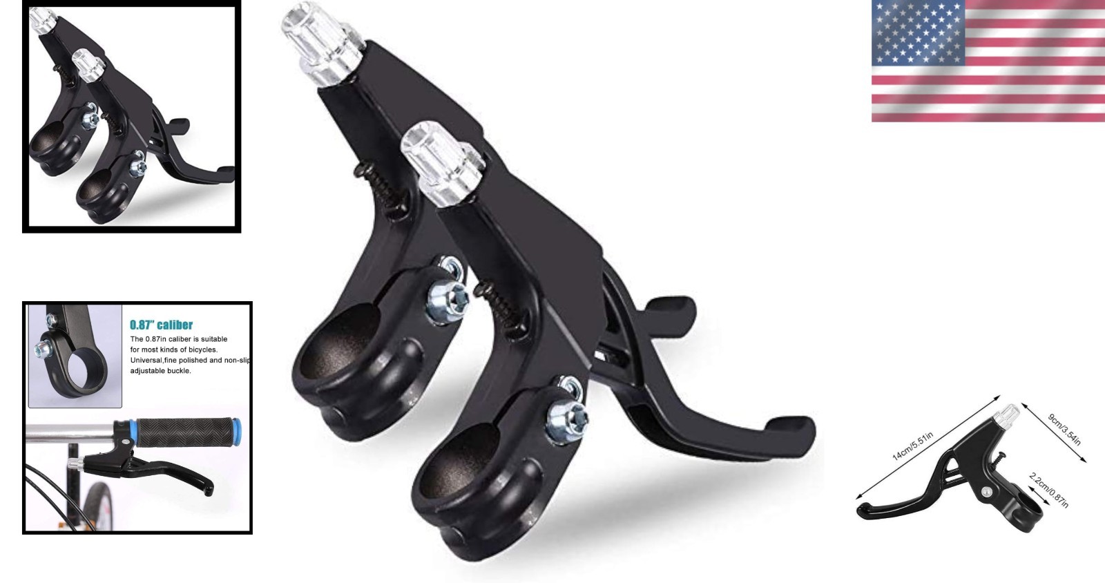 1 Pair of Aluminum Brake Lever Handles – Safe & Reliable Performance