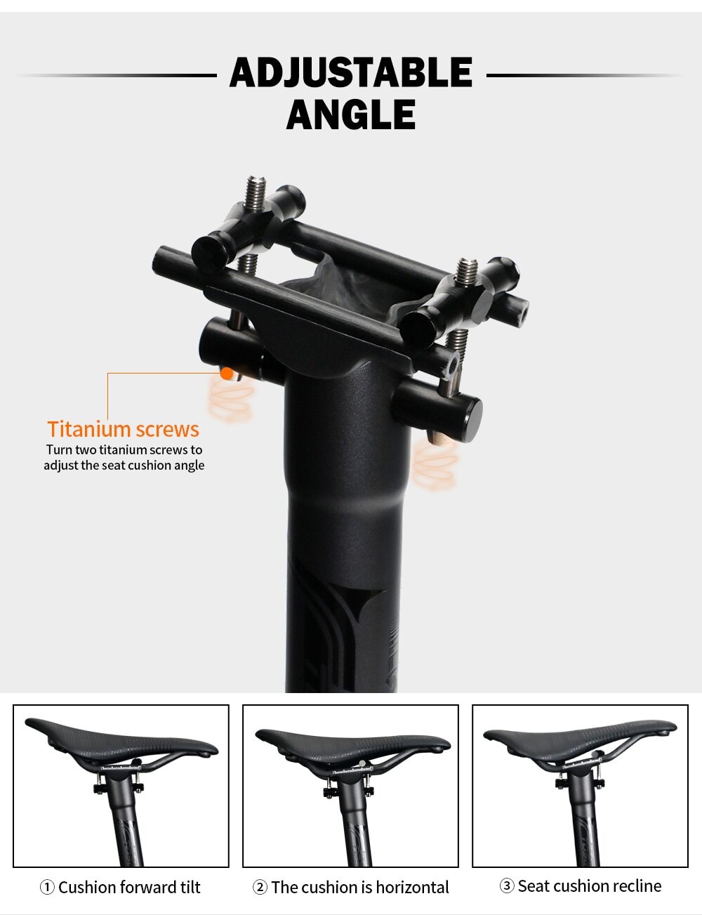 Carbon Seatpost Offset 0mm Mtb Retractable 27.2/30.8/31.6mm Seat Post 400MM