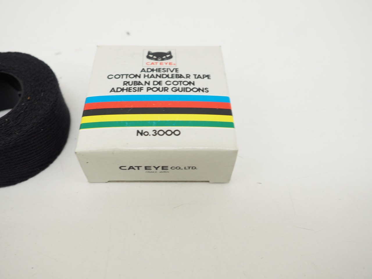 New! Cat Eye Adhesive Cotton Handlebar Tape No. 3000 Black Single