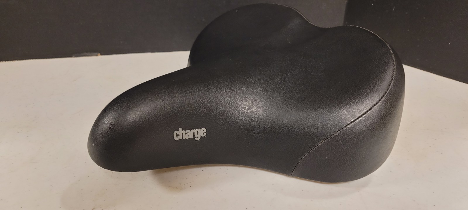 Charge Pacific Cycle Comfort Bicycle Bike Seat Black with Gray Logo