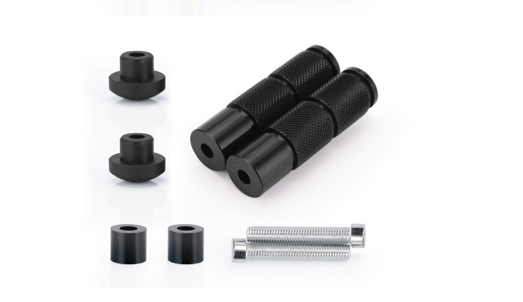 1 Set CNC Aluminum Alloy Motorcycle Foot Peg Bike Footpegs Round Foot Pedal