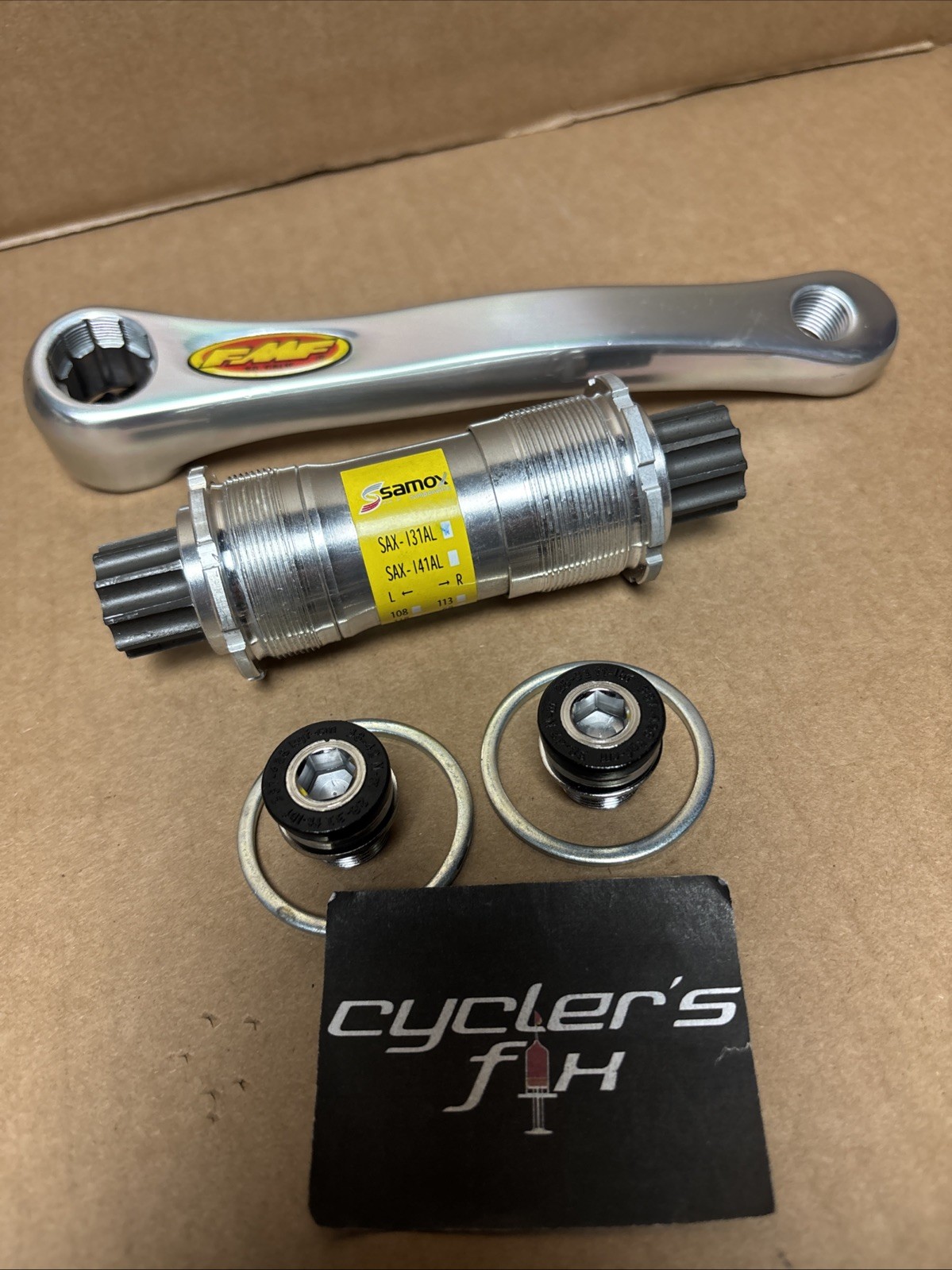 NOS FMF 155mm Pro Stroke Crank Set Isis Spline 110 BCD Mini Bmx Shimano Race w/