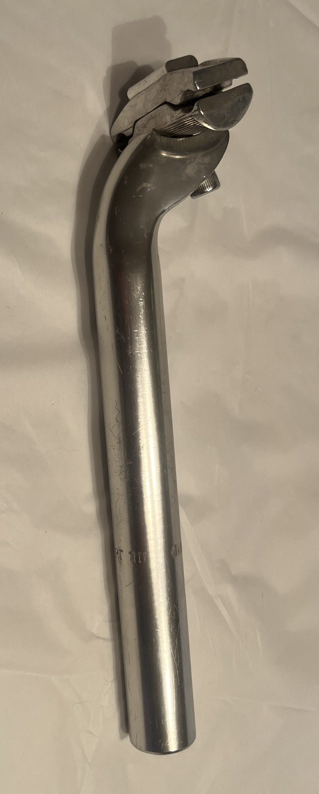 Polished Silver Seatpost 27.2mm x 250mm Offset 20mm Unbranded Seat Post 240g