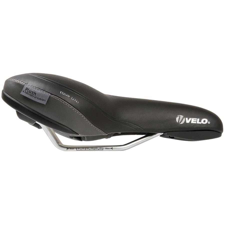 Velo Tour Uni Comfort Saddle, 261 x 171mm, 398g, Black