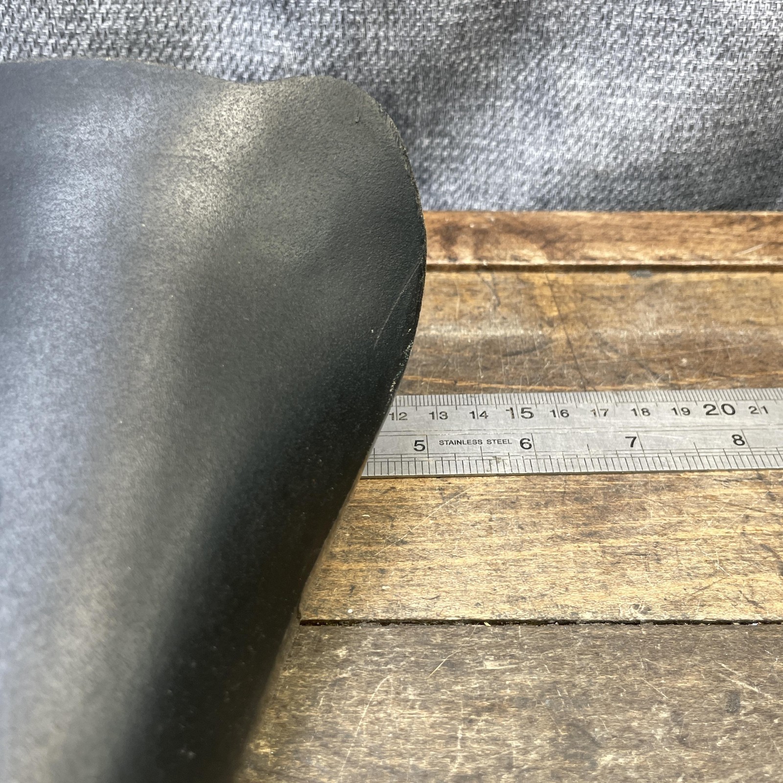 Vintage Kashimax NJS Saddle Seat Keirin Track BMX Black Japan 80s PatP Bicycle