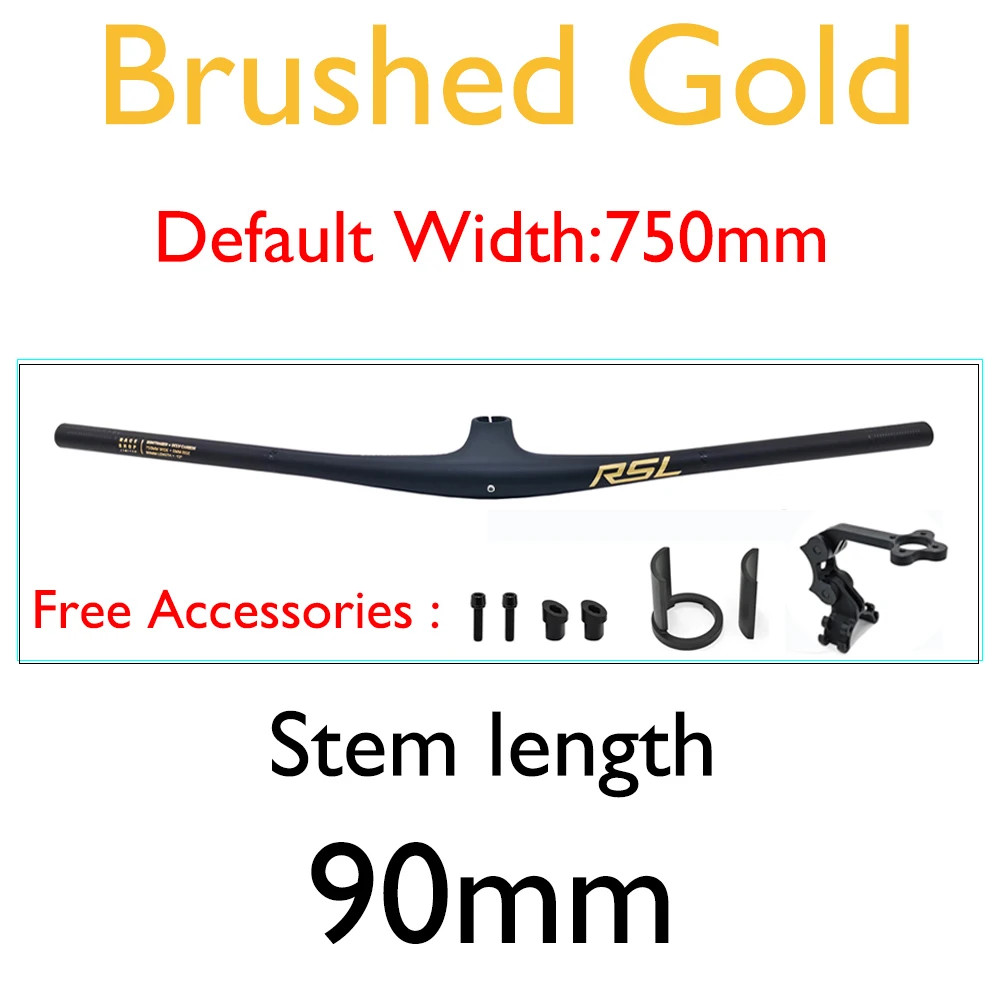 XC/AM/FR Mountain Bike Integrated Carbon Handlebar -13° Stem with Computer Mount