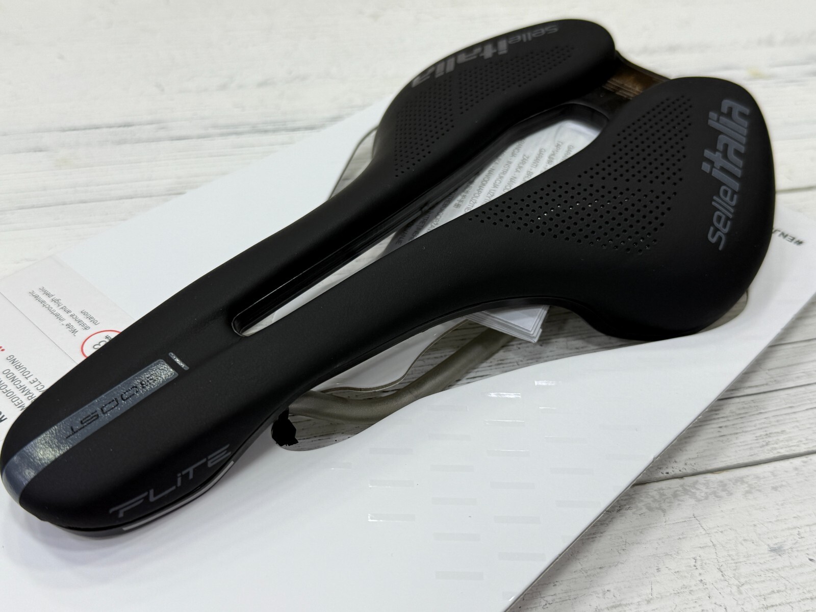 Selle Italia Flite Boost Superflow Ti316 Rail Saddle Black L3(145x248mm)