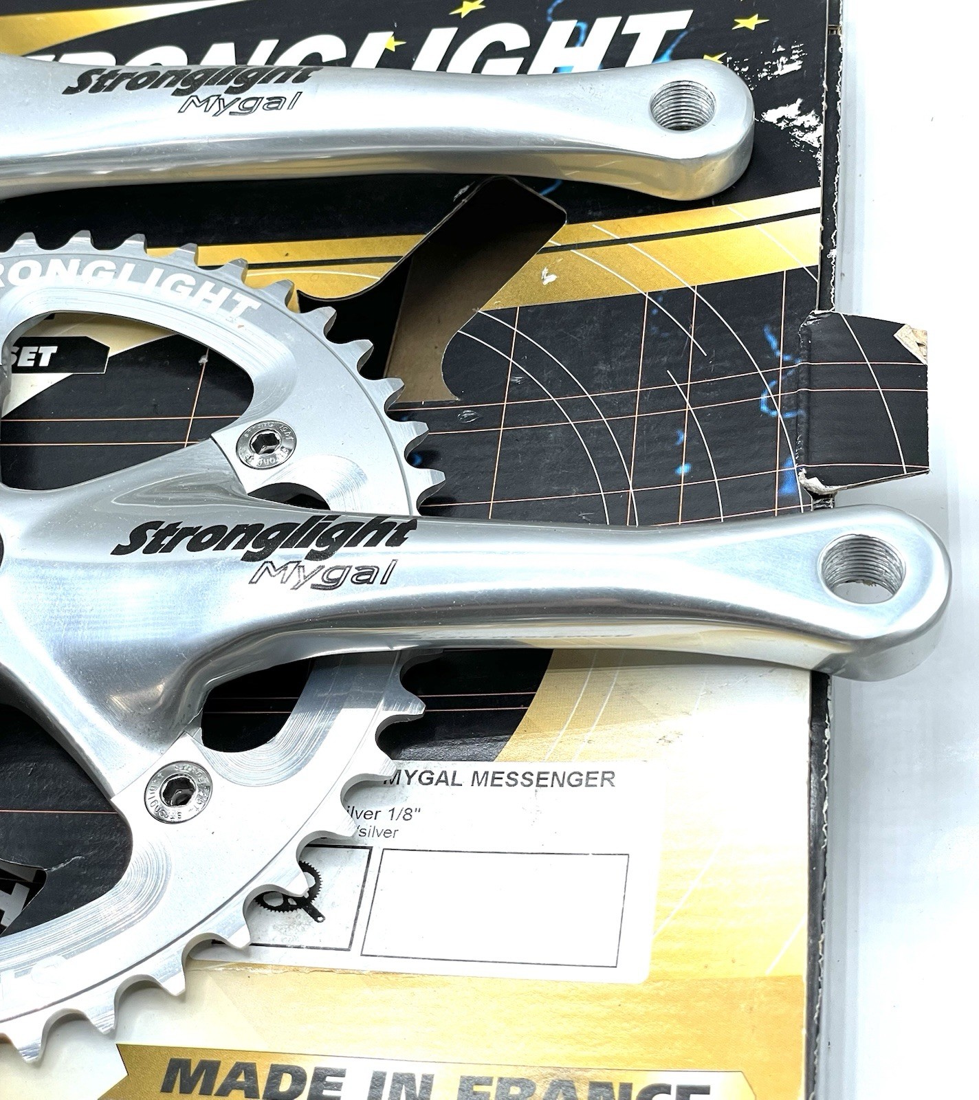 Stronglight Mygal Track Crank Set Track / Fixie 170mm / 46 Tooth 1/8” Chainring