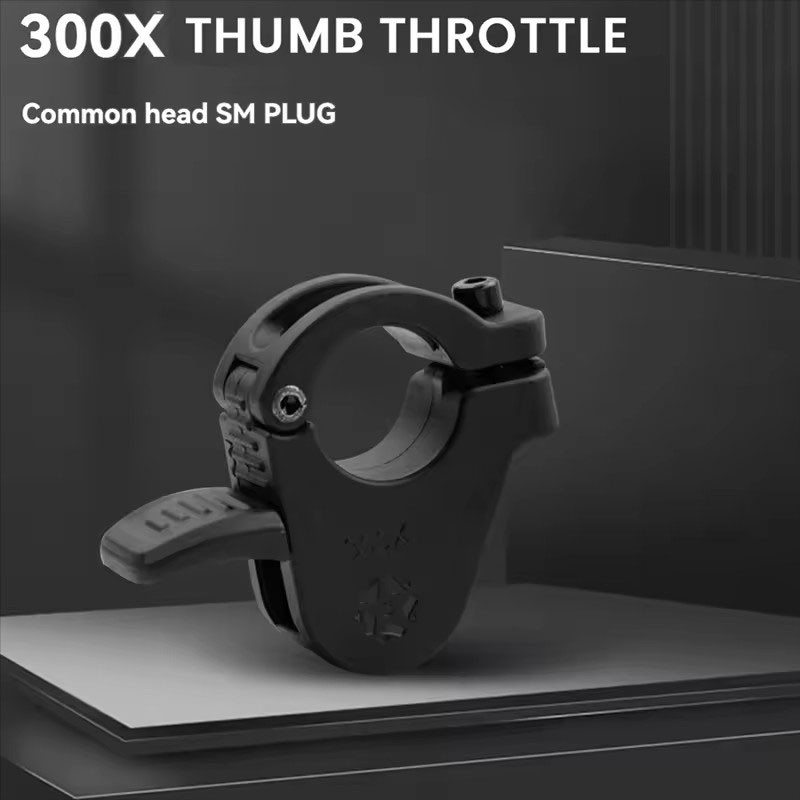 EBike Thumb Throttle 24V 36V 48V 72V Left/Right Hand Throttle SM Plug Connector